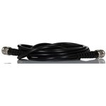 2407683, RF Cable Assembly, BNC Male Straight - BNC Male Straight, 3m, Black