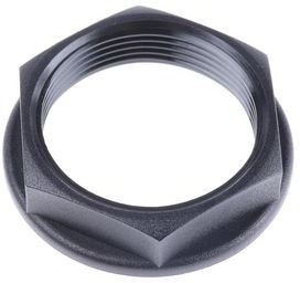 127524, Cable Gland Locknut M32 Black Pack of 5 pieces