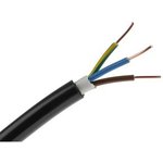 9028296, Mains Cable 3x 1.5mm² Copper 1kV 50m Black