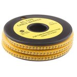 8120806, Slide-On Pre-Printed '2' Cable Marker 4mm Reel of 1000 pieces