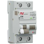 Выключатель автоматический дифференциального тока 2п (1P+N) C 10А 10мА тип AC ...
