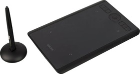 Фото 1/10 Графический планшет Wacom Intuos Pro PTH-460 A6, черный [pth460k0b]
