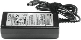 Фото 1/4 Блок питания (сетевой адаптер) для ноутбуков Samsung 19V 3.16A 60W 5.5x3.0 мм с иглой черный, с сетевым кабелем