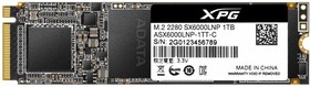 Фото 1/3 SSD M.2 ADATA 1.0Tb XPG SX6000 Lite  ASX6000LNP-1TT-C  (PCI-E 3.0 x4, up to 1800/1200Mbs, 3D NAND, 480TBW, NVMe 1.3, 22x80mm)