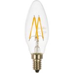 Лампа Filament Свеча E14 5W 4100К 2 лампы в упаковке SQ 103801205P