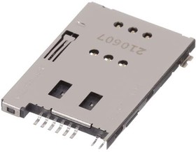 1010030682, Memory Card Connectors Mini Sim Card 6 Pin Connector PCB