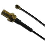 336503-12-0300, RF Cable Assemblies MCX Jack-AMC RA Plug 113mm Cable, 300mm