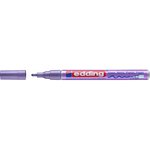Маркер глянцевый лаковый, округлый наконечник, 1-2 мм, фиолетовый металлик E-751#78