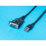 SCUADSUB-1, Кабель-конвертер USB, тип А вилка - D-SUB 9 вилка RS-232 COM-port ...