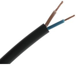 7739039, Mains Cable 2x 1.5mm² Copper 750V 100m Black