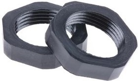127423, Cable Gland Locknut PG13.5 Black Pack of 25 pieces