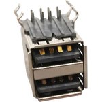 SS-52100-003, USB STACK CONN, DUAL, 2.0 TYPE A
