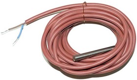 Фото 1/2 DS18B20-IP67-4 (2-wire) (гильза 49,7 х 6 мм), Герметичный датчик температуры DS18B20, IP67, двухпроводный, кабель 4 м