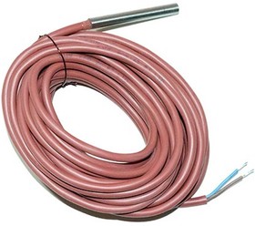 Фото 1/2 DS18B20-IP67-6 (2-wire) (гильза 49,7 х 6 мм), Герметичный датчик температуры DS18B20, IP67, двухпроводный, кабель 6 м
