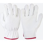 Перчатки кожаные Smithcraft цвет белый/ JLE421-10/XL