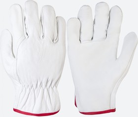 Фото 1/10 Перчатки кожаные Smithcraft цвет белый/ JLE421-10/XL