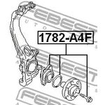 1782A4F, Ступица в сборе с подшипником AUDI A4 AVANT (8ED) 04-