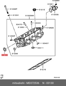 Фото 1/4 MD372536, Сальник распредвала MITSUBISHI DELICA/SPACE GEAR, GALANT, L200, LANCER, PAJERO/MONTERO