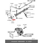 MD604688, Кольцо уплотнительное топливной форсунки MITSUBISHI