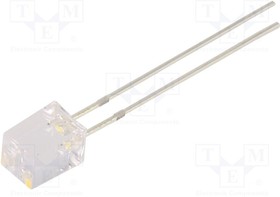 OSM5DK7NE1B-12V, LED; rectangular; 5x5x7mm; white warm; 750?1120mcd; 140°; 10mA; 15V