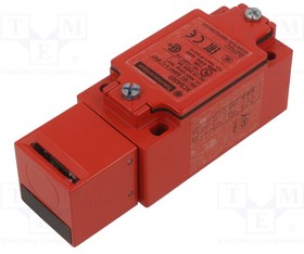 XCSA503, Safety switch: key operated; XCSA; NC + NO x2; IP67; metal; red