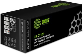 Фото 1/10 Картридж лазерный Cactus CS-C712S 712 черный (1500стр.) для Canon LBP-3010/3020