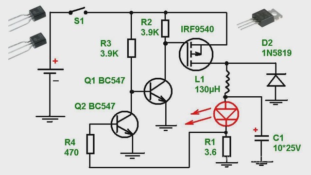 Понижающий преобразователь для светодиодов схема