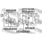 1874-ASJR-KIT, Втулка направляющая суппорта тормозного заднего комплект