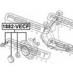 1882-VECF, 1882-VECF_к-кт подшипника ступицы передней! \ Opel Vectra C 02