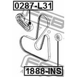 1888-INS, 1888-INS_ролик обводной!\ Opel Insignia/Antara 2.0-2.4i 08