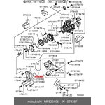 Кольцо уплотнит.,топливного насоса MITSUBISHI MF520406