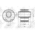 BE25023, Сайлентблок опоры двигателя FordEscape M1 (2000-2007)/MazdaTribute ...