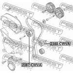 Ролик натяжителя ремня ГРМ VAG A3/Octavia II/Golf V/VI/Touran FEBEST 2387-CWVA