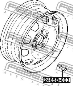 2485B-003, Болт колесный