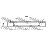 95HDS-52750712X, Сальник ступицы TOYOTA CALDINA AT191 1992- сальник ступичный ...