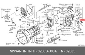 320056J00A, Датчик заднего хода