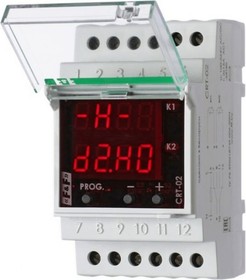 Фото 1/4 F&F регулятор температуры , CRT-02, ЖКИ индикация EA07.001.015