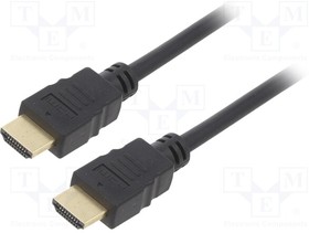 60616, Кабель; HDMI 1.4; вилка HDMI,с обеих сторон; 15м; черный; 28AWG