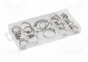 HT8G512, Set of bolted clamps; steel; Plating: zinc; 40pcs.