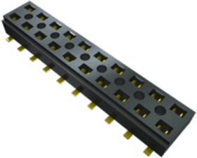 CLT-110-02-G-D-BE, Headers & Wire Housings Low Profile Dual-Wipe Socket, 2.00 mm Pitch