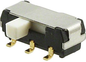 CL-SB-22B-11, Slide Switches slide , 2 pole 2 cont., side set., gull-wing, silver contact, 2mm knob