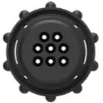 Plug housing, 8 pole, crimp connection, screw locking, straight, 205838-1