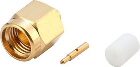MC002921, Разъем РЧ / Коаксиальный, SMA Коаксиальный, Прямой Штекер, Пайка, 50 Ом, RG405