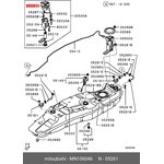 Прокладка топливного насоса MITSUBISHI MN106046