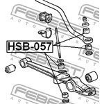 HSB-057, Втулка стойки переднего стабилизатора d8
