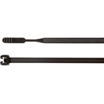 109-00047 Q50R-PA66-BK, Cable Tie, 210mm x 4.7 mm, Black Polyamide 6.6 (PA66), Pk-100