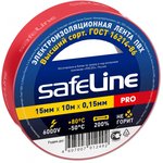 Изолента Safeline 15мм х 10м красный 9357