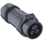 0261 04, Circular Connector, 4 Contacts, Cable Mount, Socket, Female, IP67, 02 Series