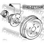 0182-ZZT230R, 0182-ZZT230R_к-кт подшипника ступ. зад.!\ Toyota Avensis 2.2D4D 05