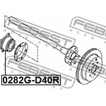 0282G-D40R, 0282G-D40R_k-ct of the rear hub bearing!\ Nissan Frontier 04